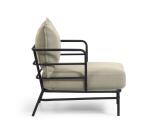 Fauteuil Mareluz en acier noir