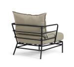 Fauteuil Mareluz en acier noir