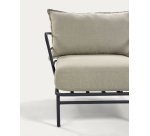 Fauteuil Mareluz en acier noir