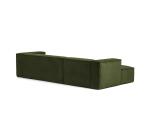 Canapé Blok 3 places vert méridienne à gauche 300 cm