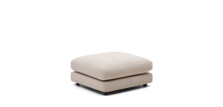 DE_Repose-pied Gala beige 90 x 90 cm