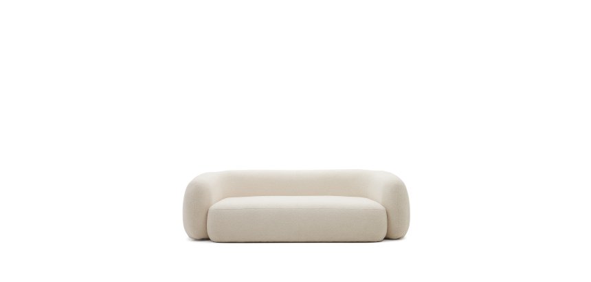 Canapé Martina 3 places bouclette écru 246 cm