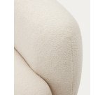 Canapé Martina 3 places bouclette écru 246 cm