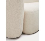 Canapé Martina 3 places bouclette écru 246 cm