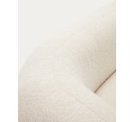 Canapé Martina 3 places bouclette écru 246 cm