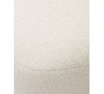 Repose-pied Martina en bouclette écru 123 x 85 cm