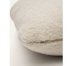 Coussin Martina en bouclette écru 60 x 70 cm