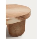 Mesa de centro Mosi de madera maciza de mungur Ø 90 x 60 cm