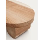 Mesa de centro Mosi de madera maciza de mungur Ø 90 x 60 cm