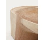 Table basse avec pied Mosi en bois de mungur Ø 90 x 50 cm