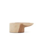 Table basse avec pied Mosi en bois de mungur Ø 90 x 50 cm