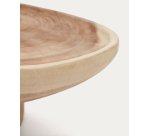 Table basse avec pied Mosi en bois de mungur Ø 90 x 50 cm