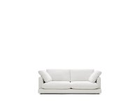 Gala 3 seater sofa in white, 210 cm