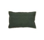 Housse de coussin Sagi 100% lin beige et vert 30 x 50 cm