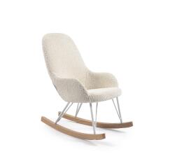 Fauteuil à bascule enfant Joey bouclette blanc