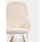 Mecedora infantil Joey de borreguito blanco