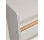 Estantería Gopi de madera maciza de pino acabado natural y blanco 50x60 cm
