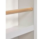 Estantería Gopi de madera maciza de pino acabado natural y blanco 50x60 cm