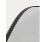 Miroir Anera en métal noir 84 x 108,5 cm