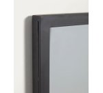 Espejo de pie Ulrica de metal negro 100 x 160 cm