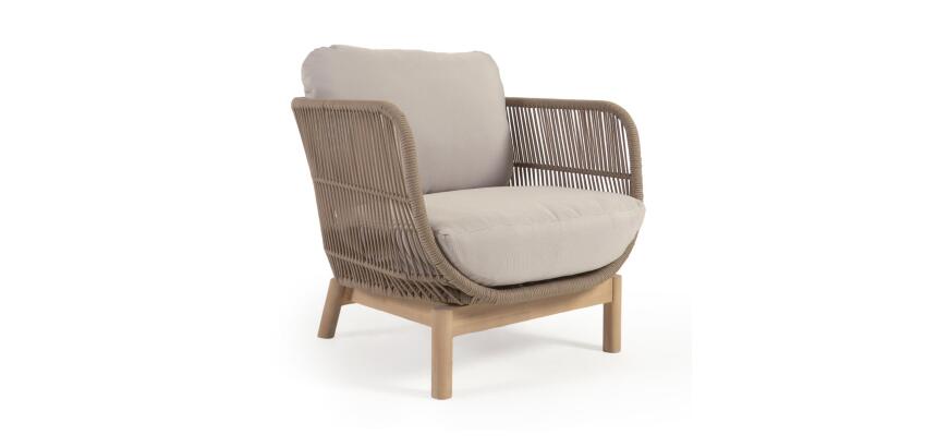 Fauteuil Catalina - corde - bois massif d'acacia