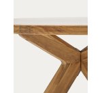 Table ronde Julieta en polyciment et bois d'acacia Ø 120 cm