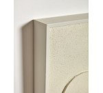 Cuadro abstracto Talin beige 60 x 90 cm