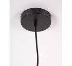 Lámpara de techo Yuvia de algodón con acabado beige y azul