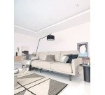 Bijzettafel Fleksa rond in zwart metaal Ø 45 cm