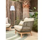 Fauteuil Catalina - corde - bois massif d'acacia