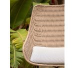Abeli cord armchair in beige
