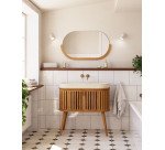 Miroir Rokia en teck massif 90 x 55 cm