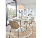 Chaise d'extérieur Quinby - plastique recyclable - pieds acier