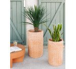 Lot de 2 pots en terre cuite Celi Ø 34 cm / Ø 25 cm