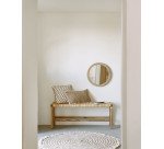 Espejo redondo Alum madera maciza mindi Ø 50 cm