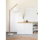 Lampadaire Riaz, blanc