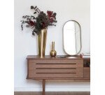 Espejo de pared Tiare metal dorado 31 x 61,5 cm