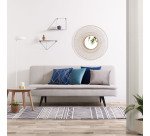 Étagère Teg prisme en acier avec finition noire 40 x 20 cm