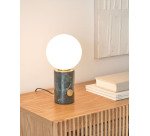 Lampe à poser Lonela en marbre finition verte