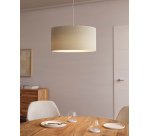 Abat-jour suspension petit Nazli en lin finition beige