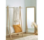 Miroir Wilany 52,5 x 152,5 cm avec finition naturelle