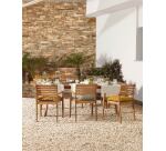 Chaise d'extérieur Hanzel - bois d'acacia massif