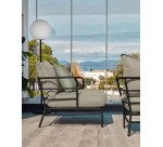 Fauteuil Mareluz en acier noir