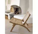 Chaise Beida bois massif de tek