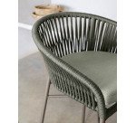 Tabouret Yanet - corde - structure acier galvanisé H 65 cm