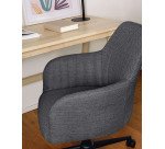 Chaise de bureau Madina gris foncé