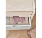 Nunila bedside table in ash veneer 40 x 46 cm