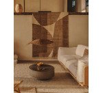 Abat-jour pour suspension Bisbal en rotin avec finition naturelle Ø 80 cm