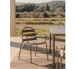 Chaise de jardin Joncols en aluminium vert