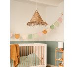 Abat-jour pour suspension Fonteta en fibres naturelles avec finition naturelle